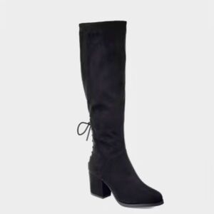 Journey Women's Black Suede Boots with Tru Comfort Foam Insole.